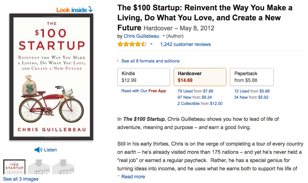 the__100_startup__reinvent_the_way_you_make_a_living__do_what_you_love__and_create_a_new_future__chris_guillebeau__9780307951526__amazon_com__books